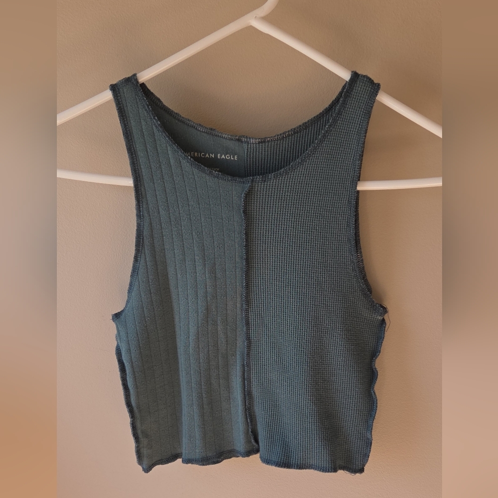 American Eagle Outfitters Women's Blue Tank Top Size Xs